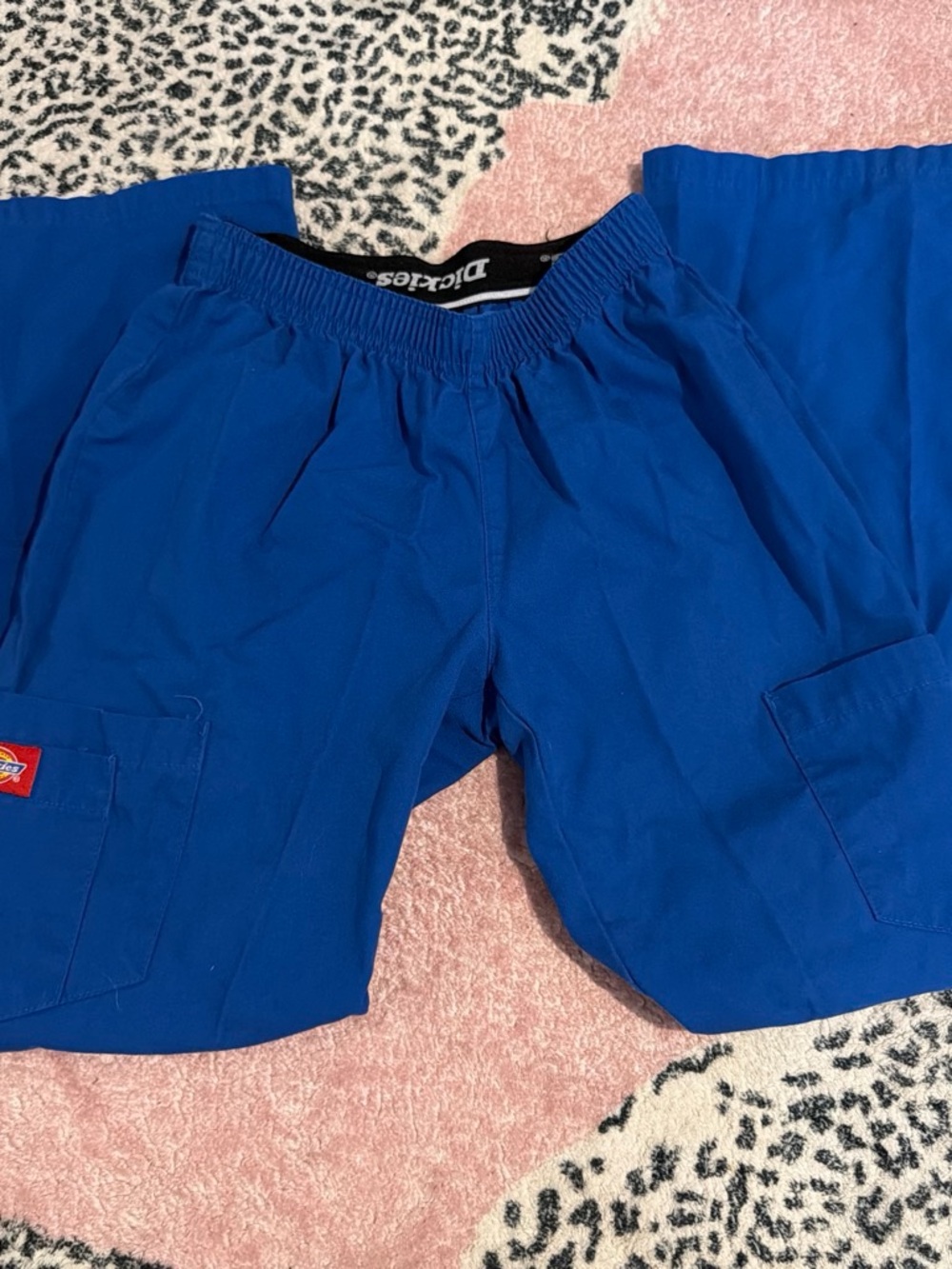 Dickies women’s Blue Cargo Scrub Pants